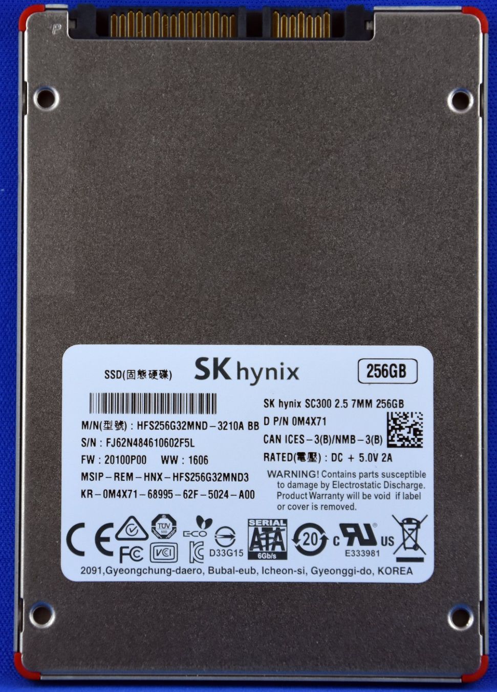 Harddisks: SK hyniix SSD SC 300  256GB – Gebraucht aus Künten von Arktisde