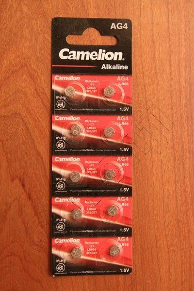 Camelion Alkaline AG4 Knopfzelle 1,5V – 2 Stück, Ideal Für Autoschlüssel, Taschenrechner & Hörgeräte