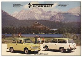 Trabant Postkarte DDR IFA Mobile Oldtimer Rarität Auto