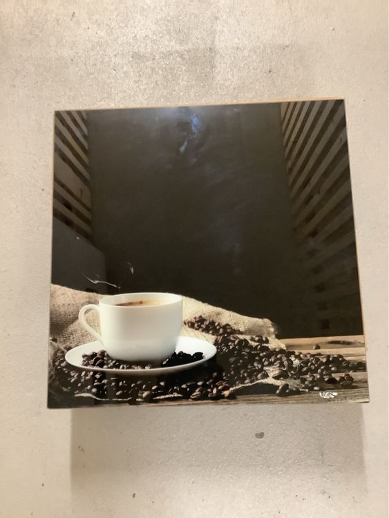 Tableau Mural Moderne 'Tasse De Café' Sur Verre/acrylique - Effet 3D - DEQORI - Personnalisable
