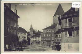 Bulle - La Porte d'en haut et le Tour du Chateau - animee