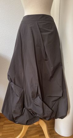 Jupe Ozai N Ku marron, coupe ballon, T.S, AW2026/27