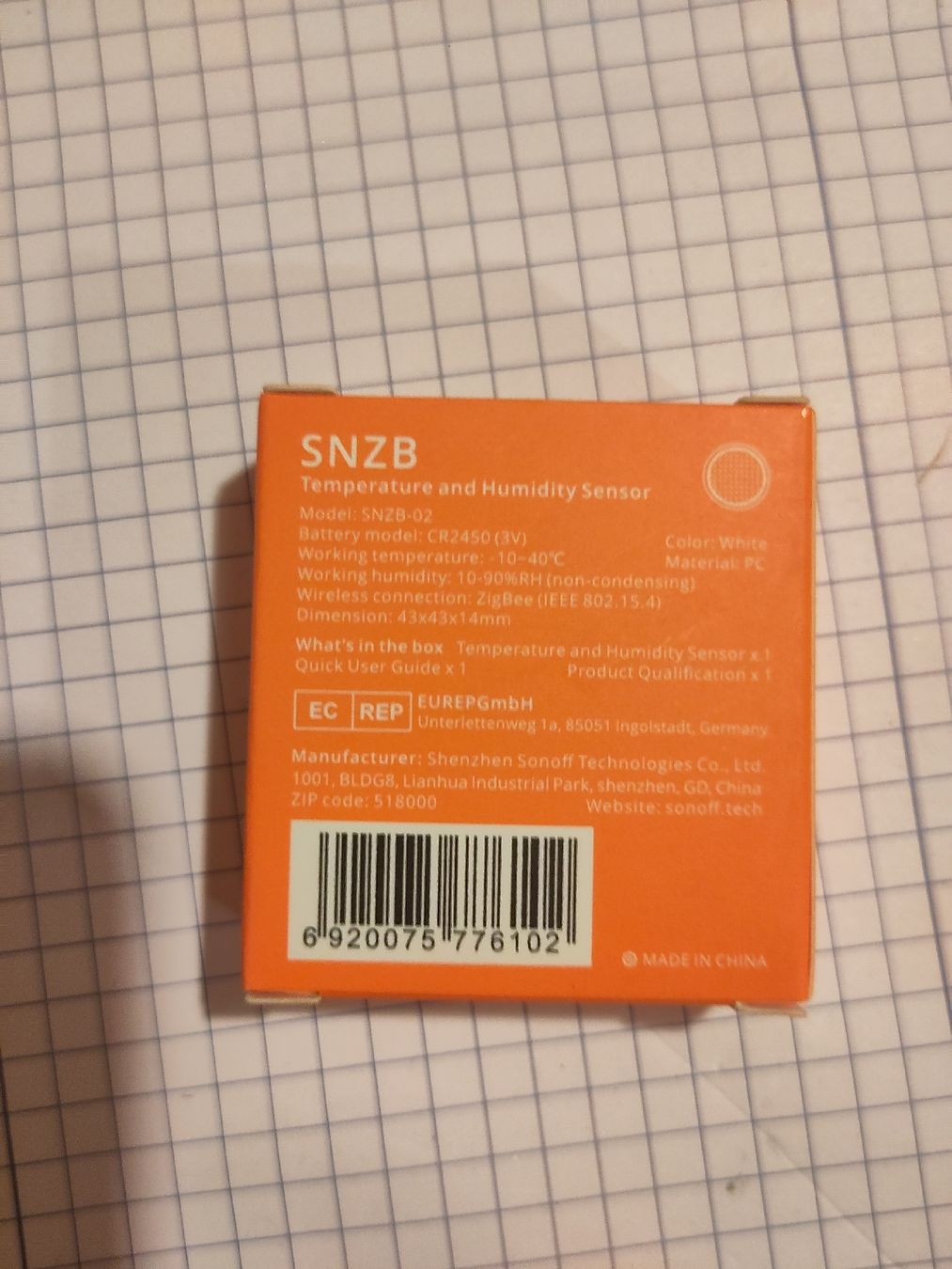 Altro per la casa: Sonoff Temperatur- und Feuchtigkeitssensor - Smart Home – Nuovo e nell'imballaggio originale da Ammerswil AG venduto da Scorer76 1