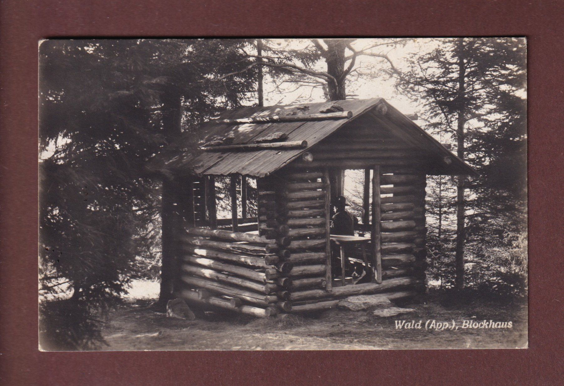 Cartoline postali: WALD - Blockhaus – Usato da Pully venduto da nicecards-shop
