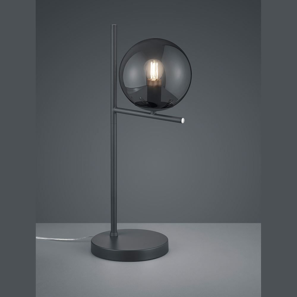 Lampen: Tischleuchte, Anthrazit, 52 cm Höhe – Neu (gemäss Beschreibung) aus Kreuzlingen von Smart-Light