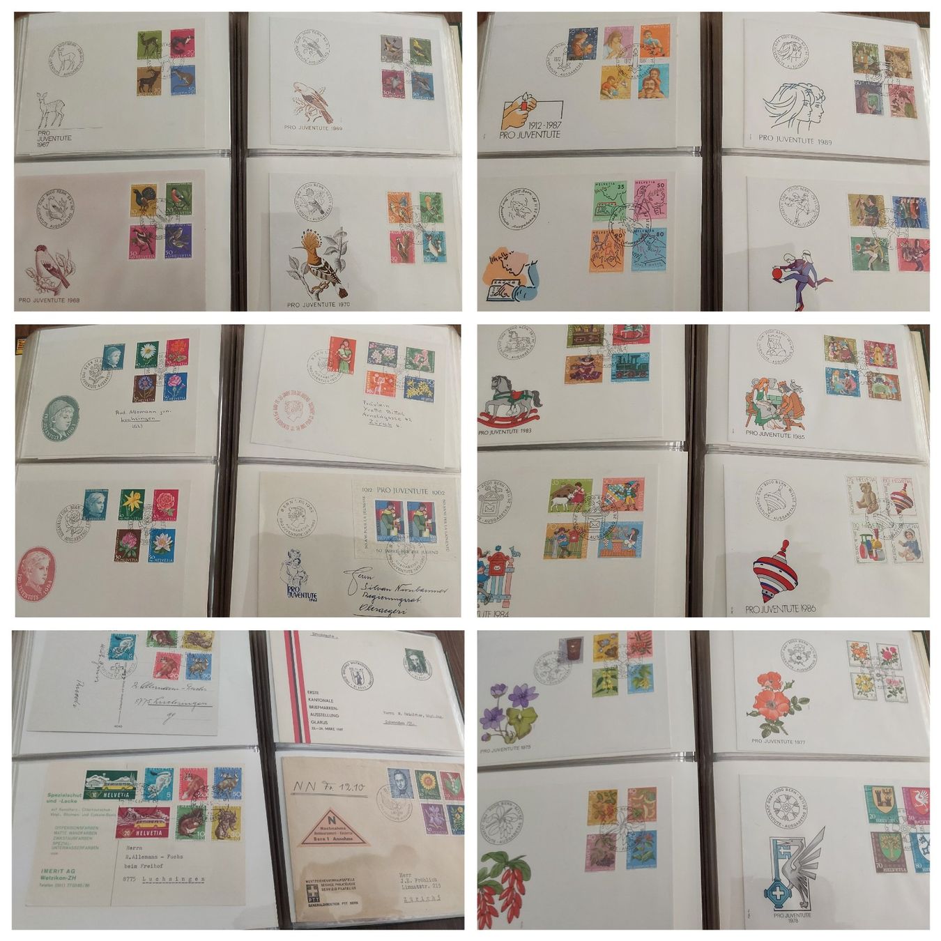 Tutti i francobolli: 6 CH FDC-/Briefalben, 450 Briefe – Usato da Münchwilen AG venduto da Nesar 9