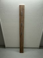Holz Garderobenleiste mit 3 Klapphaken, Top Zustand! (51)