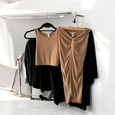 Schickes Sommer Set! Top und Rock XS in Caramel Farbe