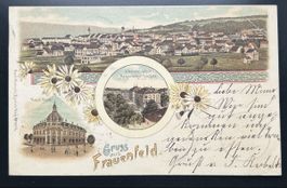 Gruss aus Frauenfeld Litho 