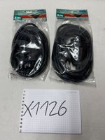 2x Steffen  3m Verlängerungskabel, schwarz (X1126)