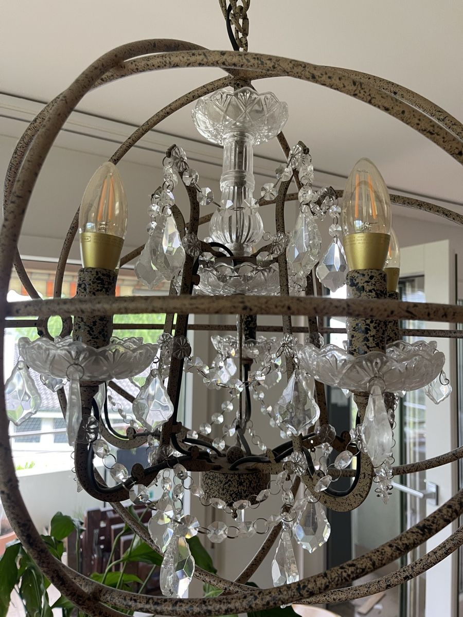 Lampadari & plafoniere: Kronleuchter Kristall, Vintage Stil – Usato da Oberwil BL venduto da _vanillia_ 2