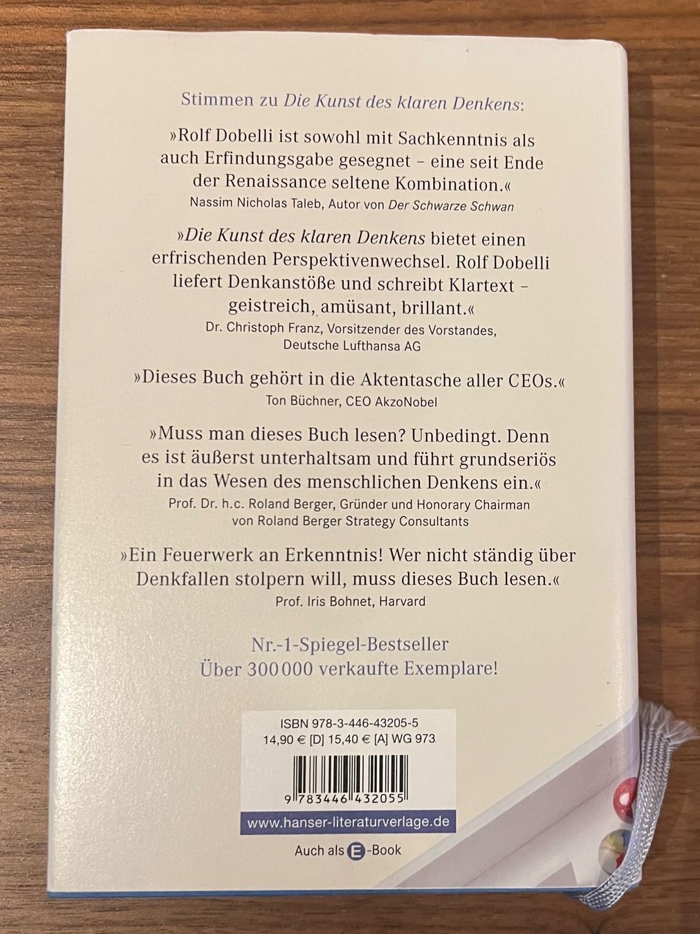 Libri: Die Kunst des klugen Handelns - Dobelli – Usato da Zürich venduto da s4mister 1