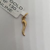 Echt 18K Gold - Horn Anhänger