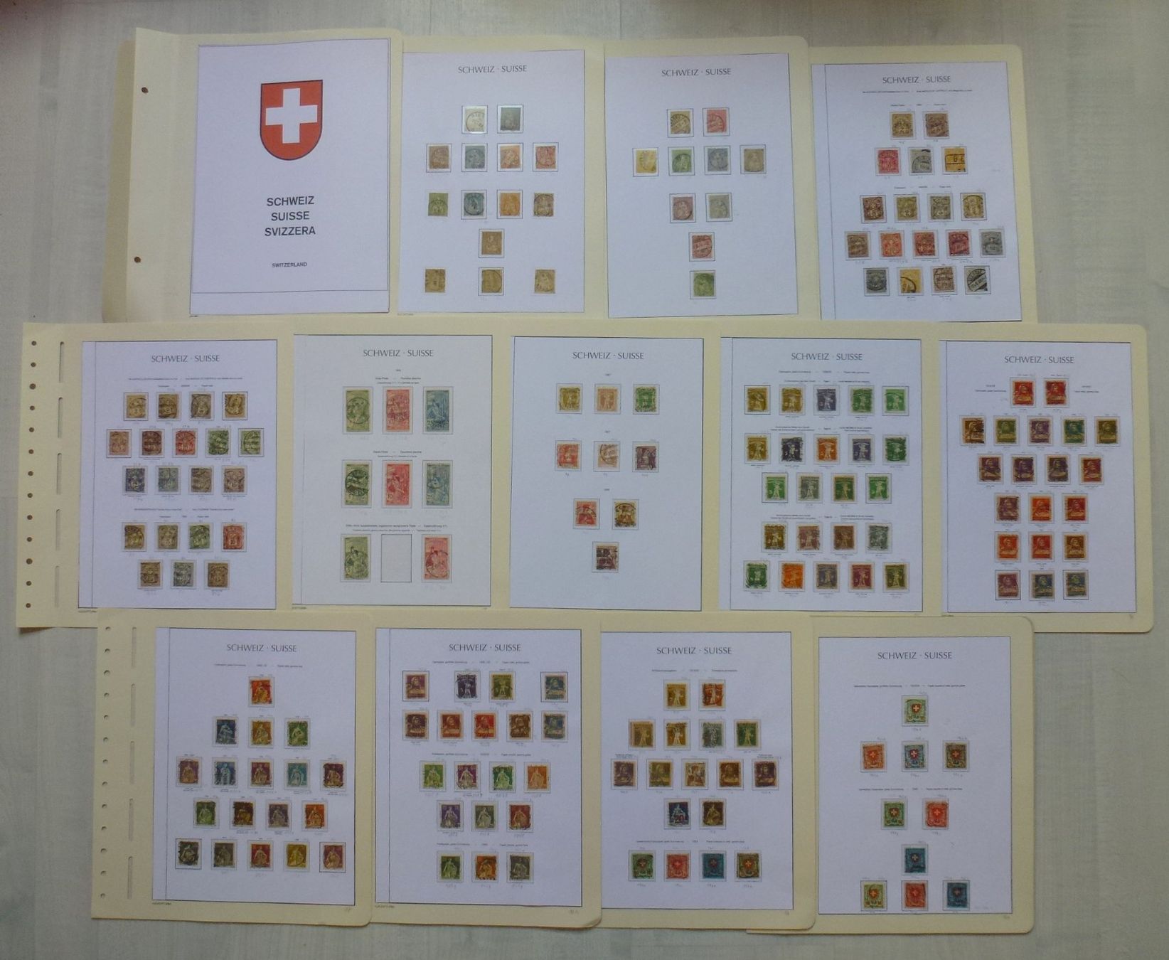 Tutti i francobolli: ++ Schöne Altschweiz Sammlung ab sitz. Helvetia – Usato da Walkringen venduto da Casablanca777