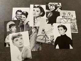 Photos/images/Postcard, Audrey Hepburn (9PCS)- set 14x10cm