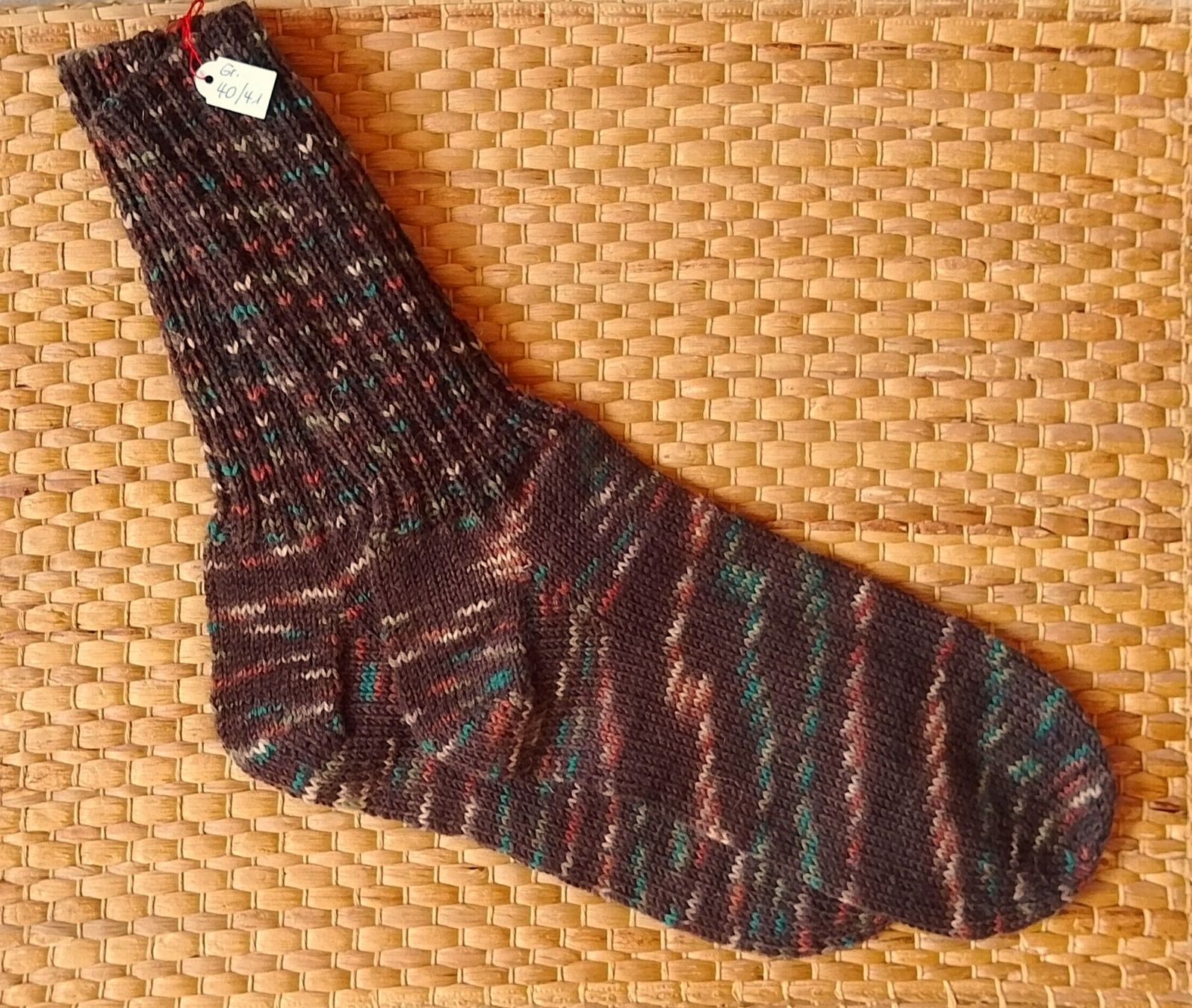Calze: Gestrickte Socken/Wollsocken, Gr. 40/41 – Nuovo e nell'imballaggio originale da Brienz BE venduto da stora