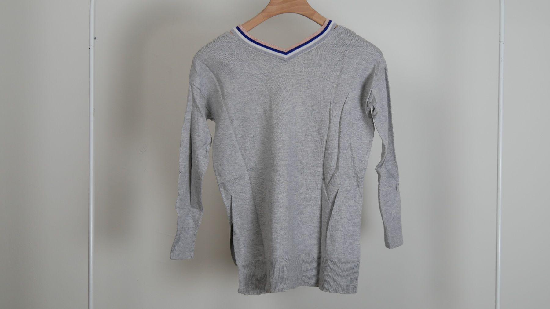 Karen Millen Maglioni & Felpe: Karen Millen Strickpullover Sweater Streifen grau – Nuovo (secondo la descrizione) da Zürich venduto da julia_vina 3