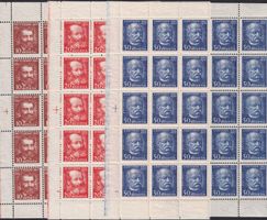 1932, Nr.191-193 (Gotthardbahn) Bogenteile postfrisch. 50.-