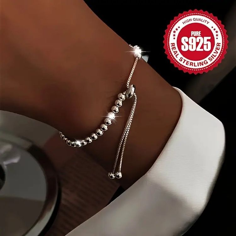 Armband Damen Gold - Verstellbares Perlen Armband Mit Knoten Design