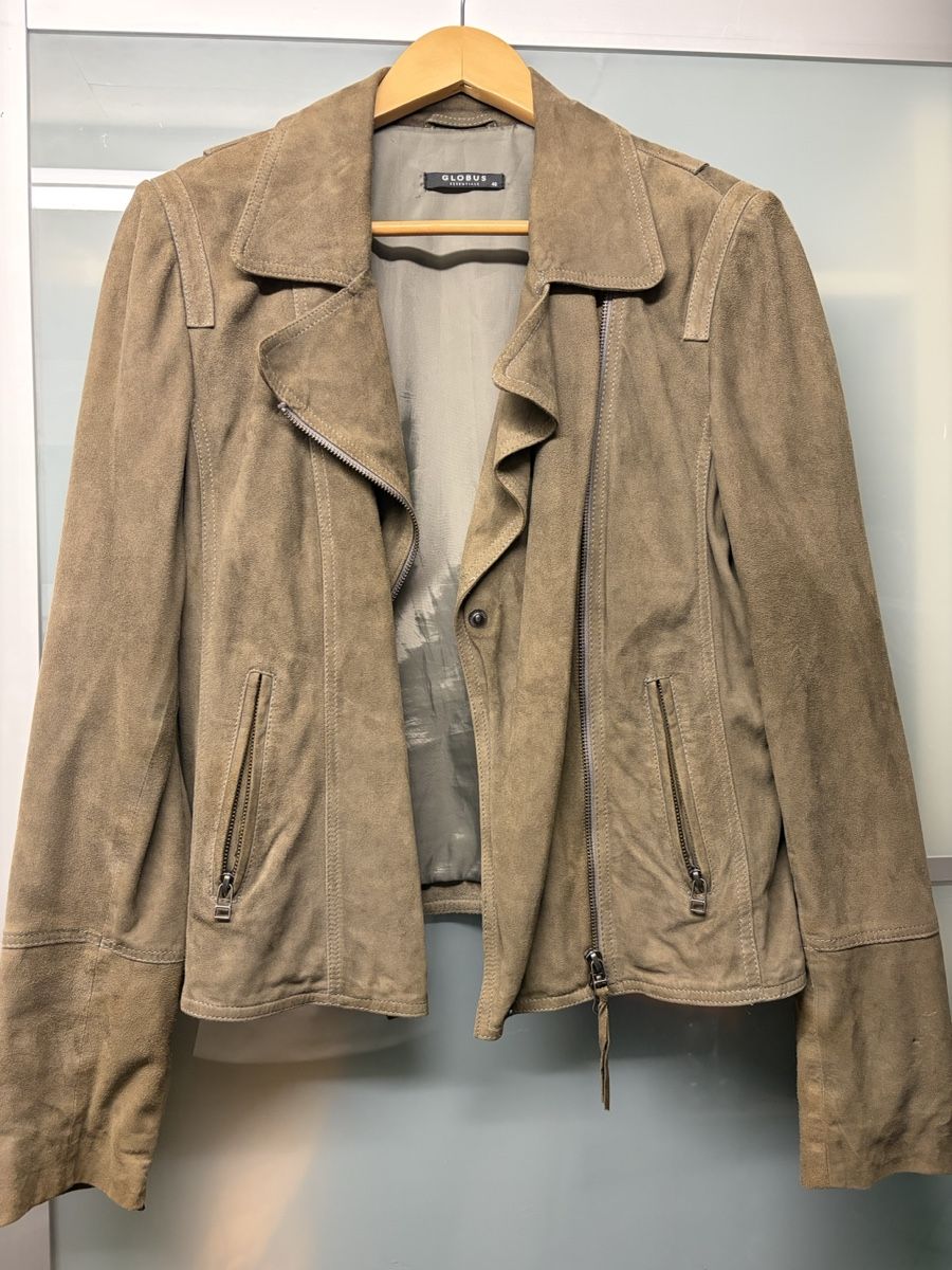 Globus Giacche: Globus Wildlederjacke, hellbraun, Grösse 40, super Zustand – Nuovo (secondo la descrizione) da Stettlen venduto da simone.apera