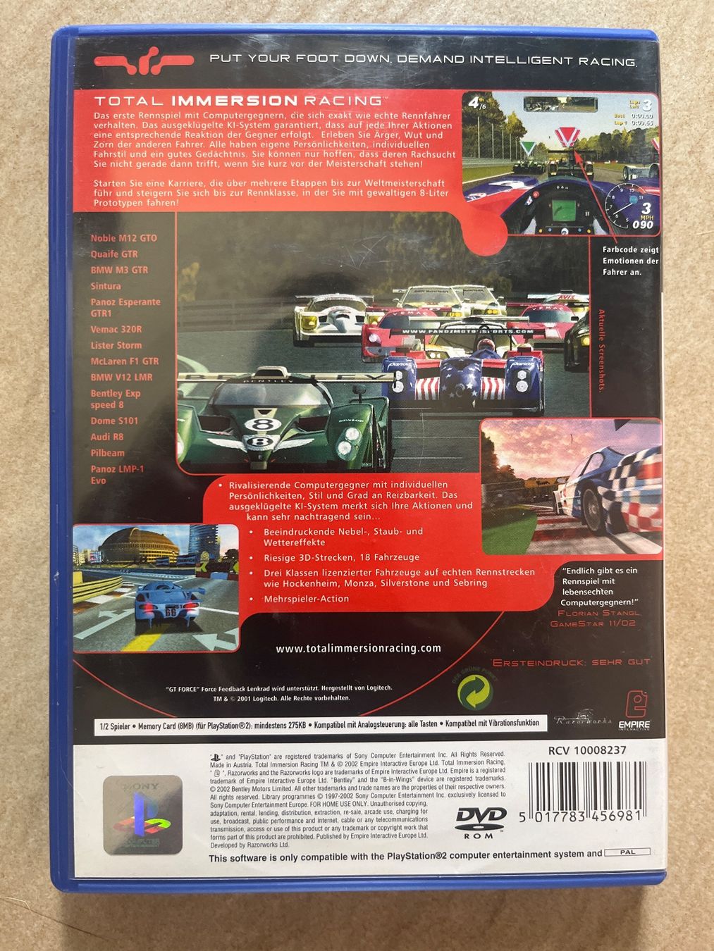 Sony Giochi: Jeu vidéo Total Immersion Racing pour PS2 – Usato da Vernayaz venduto da Darkfrost 1