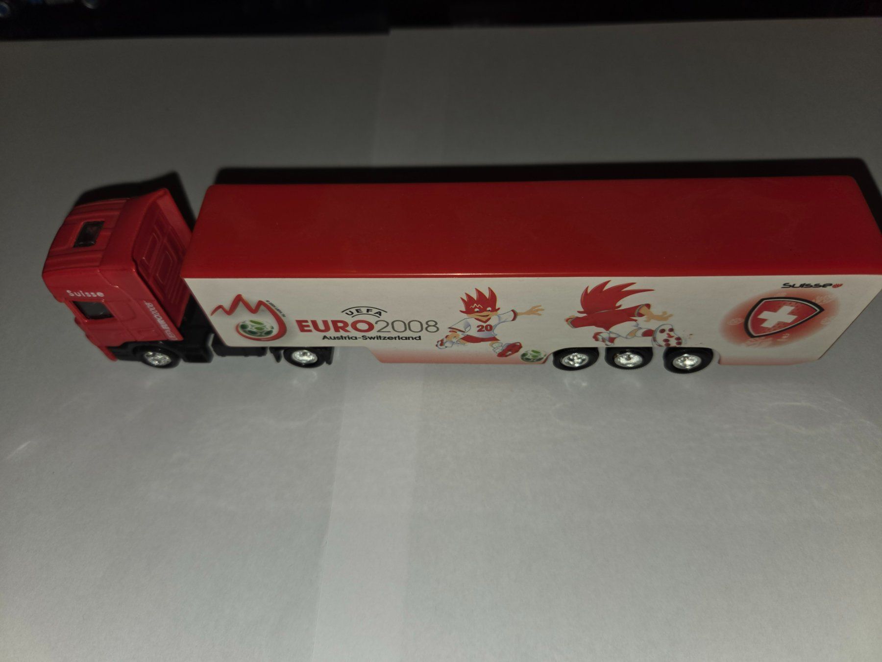 Herpa Modellini d'auto: Herpa LKW UEFA EURO "2008 – Usato da Klingnau venduto da Eisenbahnhobby