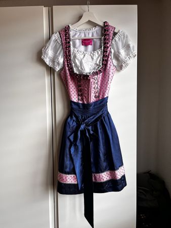 Dirndl Krüger Madl Grösse 36 pink blau guter Zustand