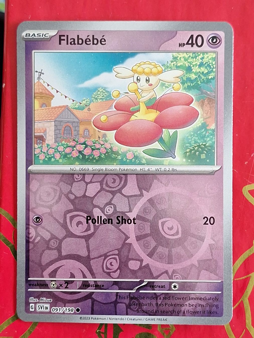 Pokémon Carte collezionabili: Flabébé - Pokemon Reverse Holo Scarlet Violet Base – Usato da Altstätten SG venduto da GGsGameshop