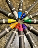 12 Art Studio Wachsmalstifte, Bastelspass, Künstlerbedarf 🎨