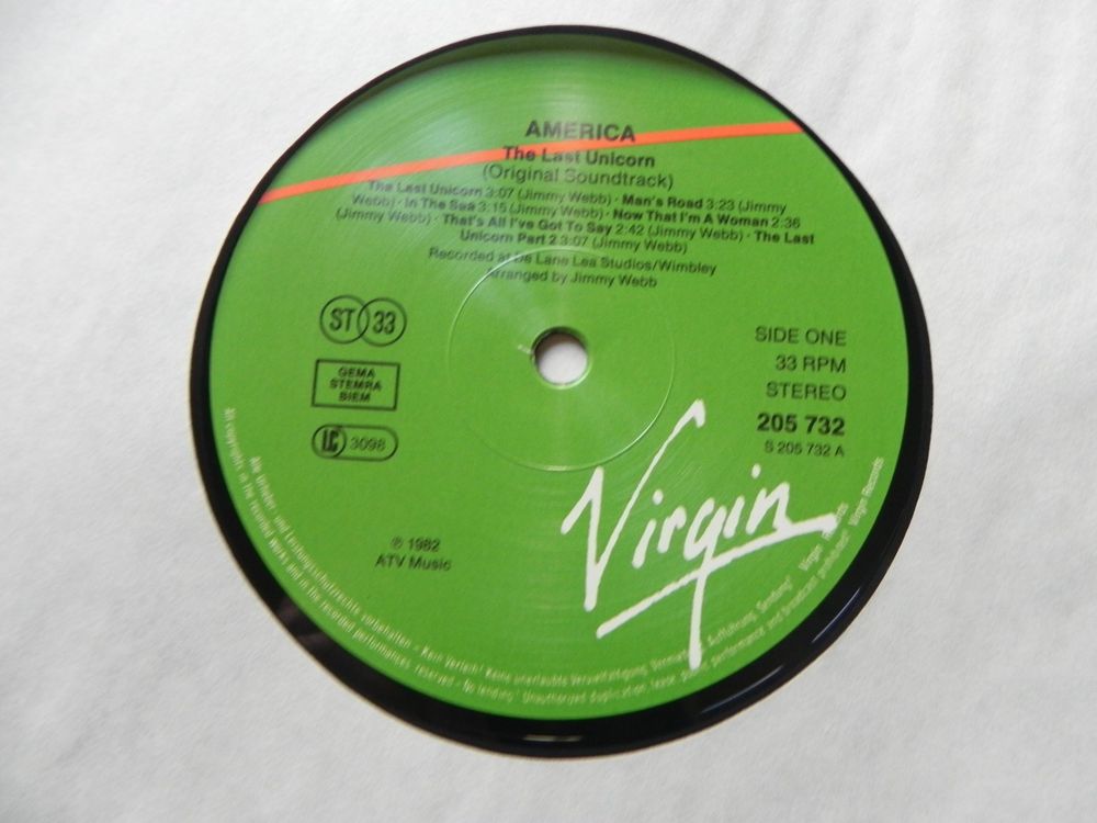 LP Orginal Film Soundtrack Das letzte Einhorn 1982 Trickfilm Kaufen auf Ricardo