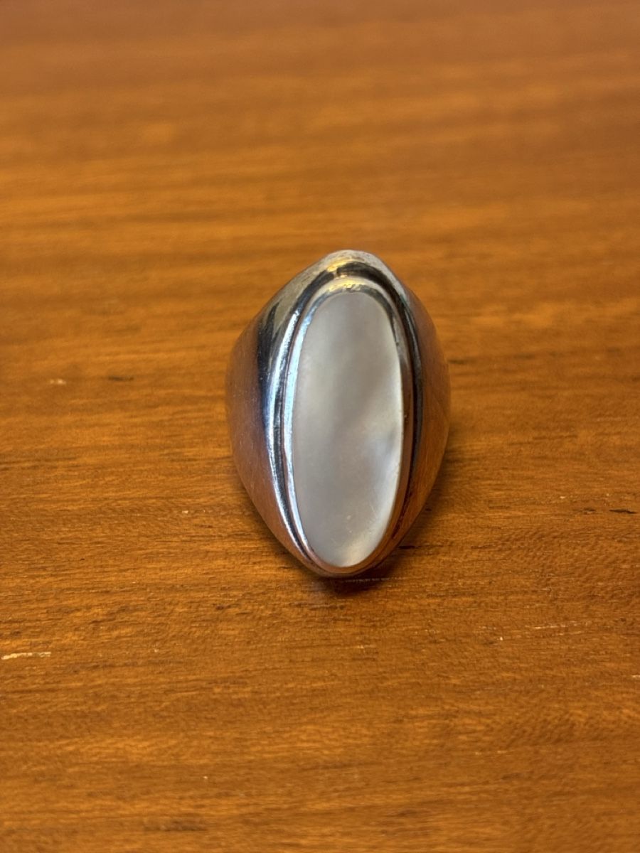 Ringe: silberring 925 mit schönem perlmut oder edelstein – Gebraucht aus Zürich von pannacotta23