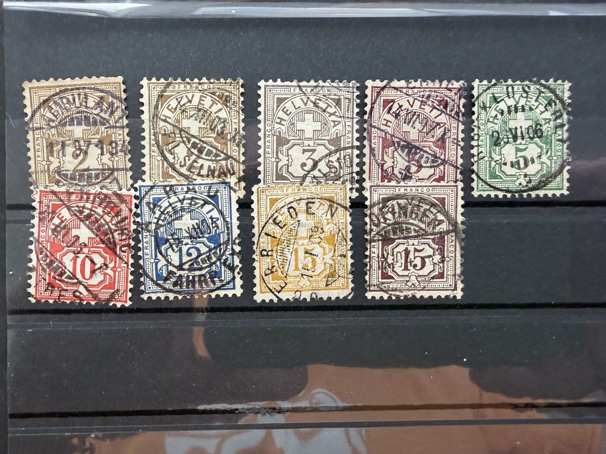 Alle Briefmarken: Briefmarken Schweiz verschiedene Werte – Gebraucht aus Meierskappel von Hala03 1