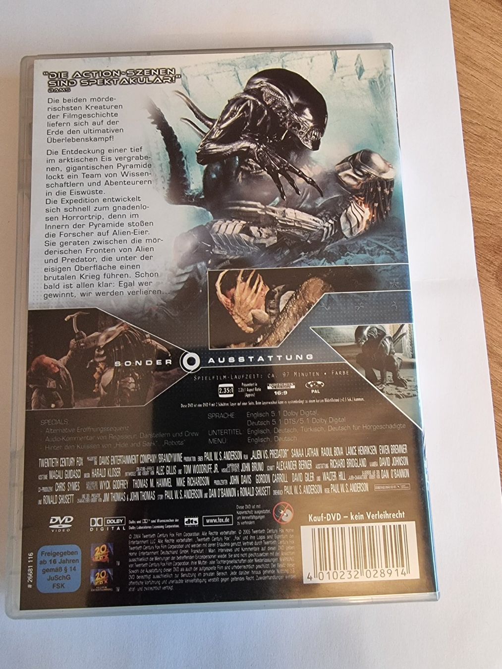Tutti i DVDs: DVD "Alien vs. Predator" (Ian Whyte, Sanaa Lathan) – Usato da Winterthur venduto da Christinakim 1