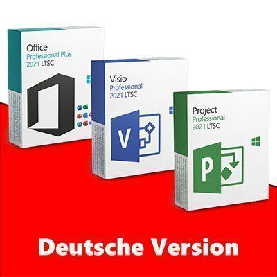 Microsoft Software: Office & Visio & Project 2021 Pro - DE – Gebraucht aus Vaduz von KeysDistributionGmbH