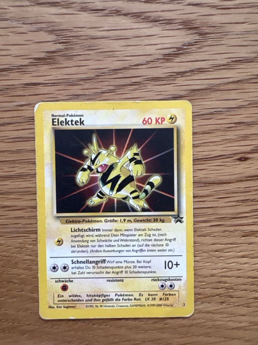 Pokémon Sammelbilder & Trading cards: Pokemon, Elektek, Black Star Promos – Gebraucht aus Zürich von el_marcel