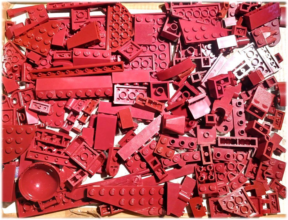 Lego Kit di costruzioni: LEGO 150 Burgunderrot Teile -A87 – Usato da Morges venduto da cardeman61