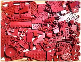 LEGO 150 Burgunderrot Teile -A87