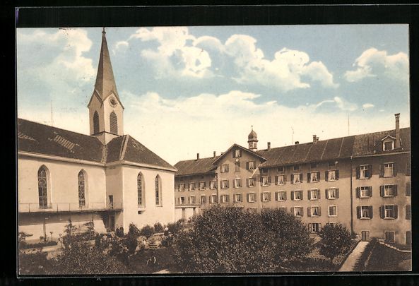 Ansichtskarten: Cham, Institut Heiligkreuz, Vorderansich – Gebraucht aus Berlin von bartko-reher