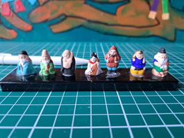 Mini statuettes japonaises - les 7 dieux de la fortune