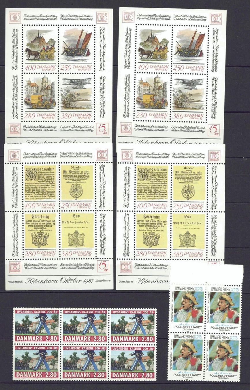 Tutti i francobolli: Dänemark Blocks 1985/86 postfrisch** – Usato da Basel venduto da Pfefferschootte