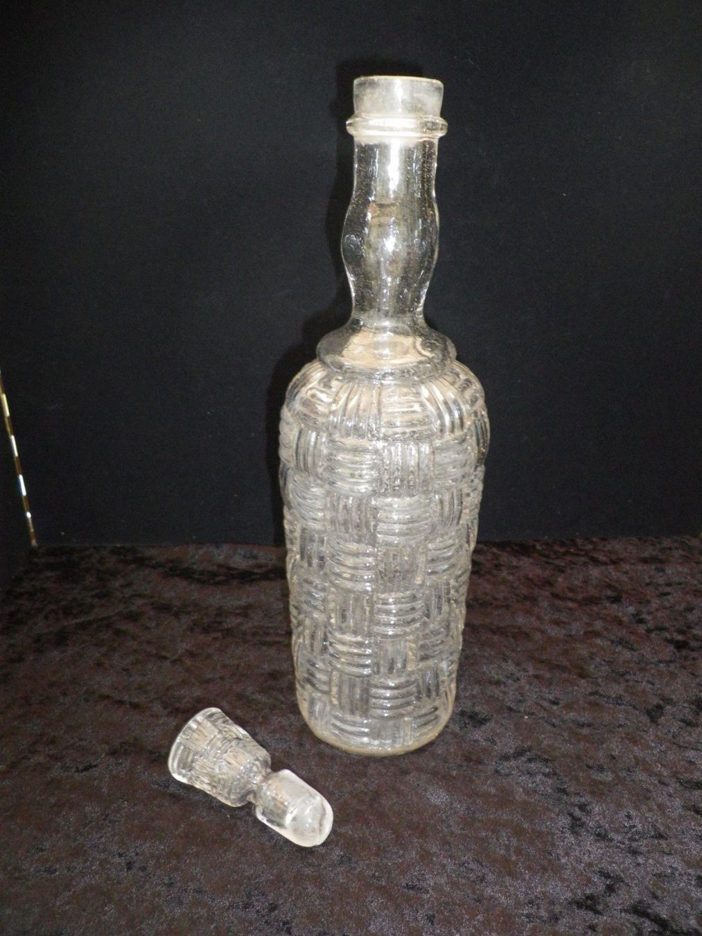 Bottiglie: Antike Press-Glas Flasche mit Stöpsel – Usato da Reinach BL venduto da Annodomini 4