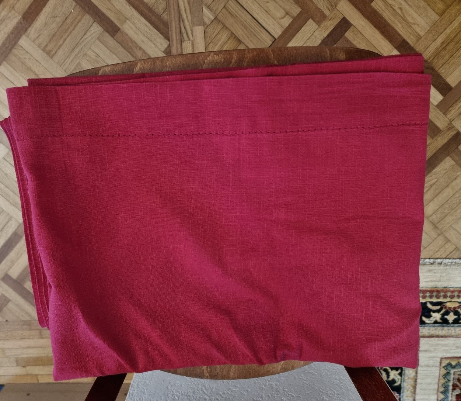 Altra biancheria da tavola: Grande nappe rouge rectangulaire coton. Neuve – Nuovo (secondo la descrizione) da Veyrier venduto da Leilazizou 1