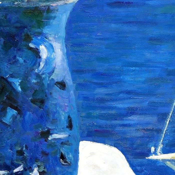 Riproduzioni & Creazioni: Modern Art - Ein Tag auf Santorin – Nuovo (secondo la descrizione) da Larnaca venduto da KunstDepot24 5