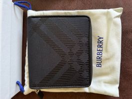 BURBERRY PORTMONNAIE BRIEFTASCHE SCHWARZ NEU REISSVERSCHLUSS