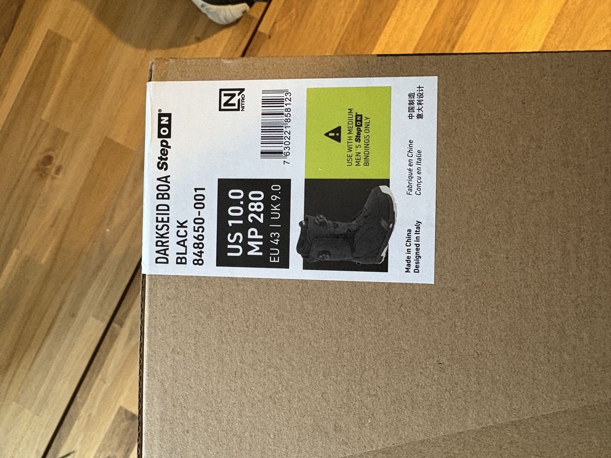 Snowboard Nitro Herrenschuhe: Step ON / Nitro Darkseid Boa Snowboardschuhe Gr.43 – Neu (gemäss Beschreibung) aus Oberurnen von Martintron 1