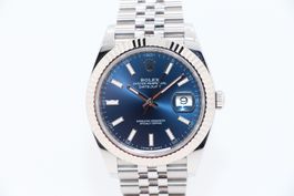 Rolex Datejust 41 Blau Jubilee Ref. 126334, Full-Set