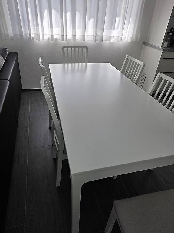 Set di tavolo e panche: Esstisch inkl. 6 Stühle – Usato da Wollerau venduto da ska_75sq 1