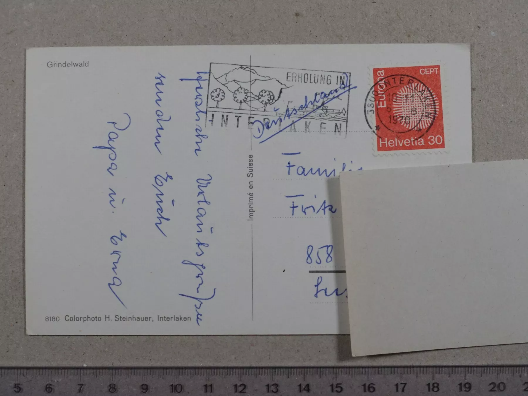 Cartoline postali: Grindelwald, 1970 – Usato da Lenzburg venduto da fh1 1
