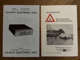 CO-PILOT Electronic HUGI und SLOTEMAKER Prospekte Konvolut