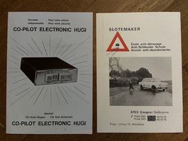 CO-PILOT Electronic HUGI und SLOTEMAKER Prospekte Konvolut